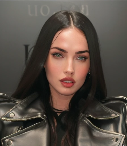 a close up of a woman with long hair wearing a leather jacket, adriana lima, 2000s megan fox portrait young megan fox, soft devil queen adriana lima, angelina jolie, bella poarch, megan fox girl portrait, instagram model, style of 2000s megan fox, profile image, 18 years old, young megan fox