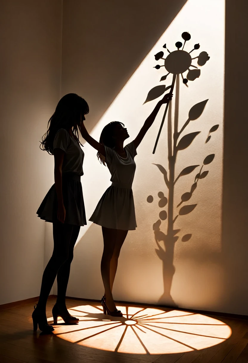 Kinetic shadow art