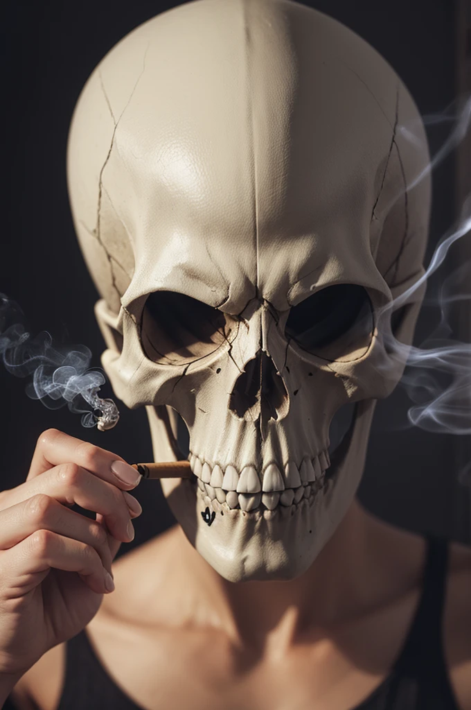 Skull smoking joint