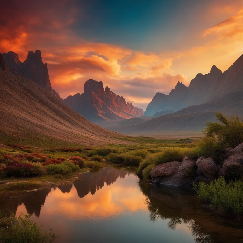 Generates a landscape as if from another planet with nature and multiple Bio diversity
