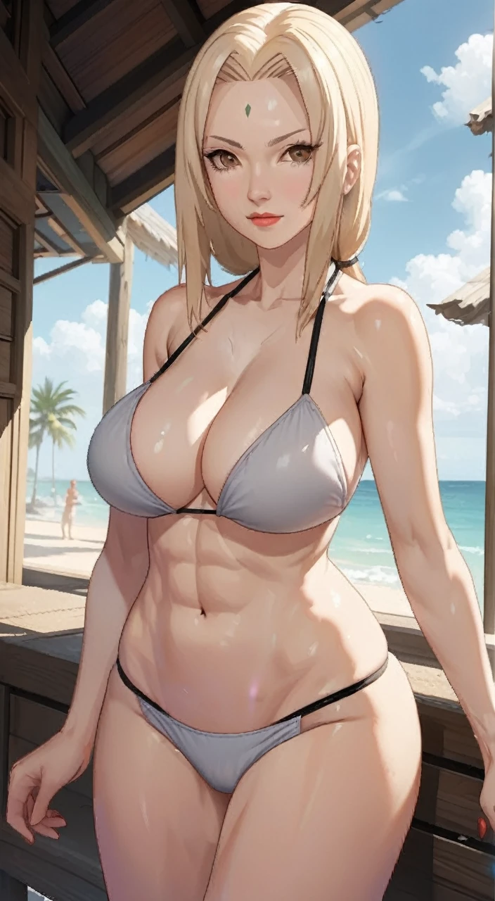 ((Unreal Engine 5)), Realistic Rendering, Excellent, (sexy skimpy bikini:1.3), looking on camera, (standing:1.8), beautiful face, makeup, CGImix, (photorealism:1.2), ultrarealistic uhd face, (huge soft :1.5), (muscle abs:1.3), (big butt:1.3), (wide hips), (thick thighs), slim waist, hourglass figure, half body, ((glowing skin)), ((shiny skin)), Realistic body, ((she  )), ((clean skin)), photorealistic, bokeh, motion blur, masterpiece, highres, 1080P, super detail, textured skin. Boxing,  women boxing, boxing gloves