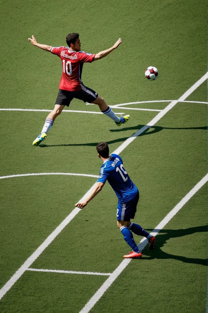 A person reaching for an animated goal