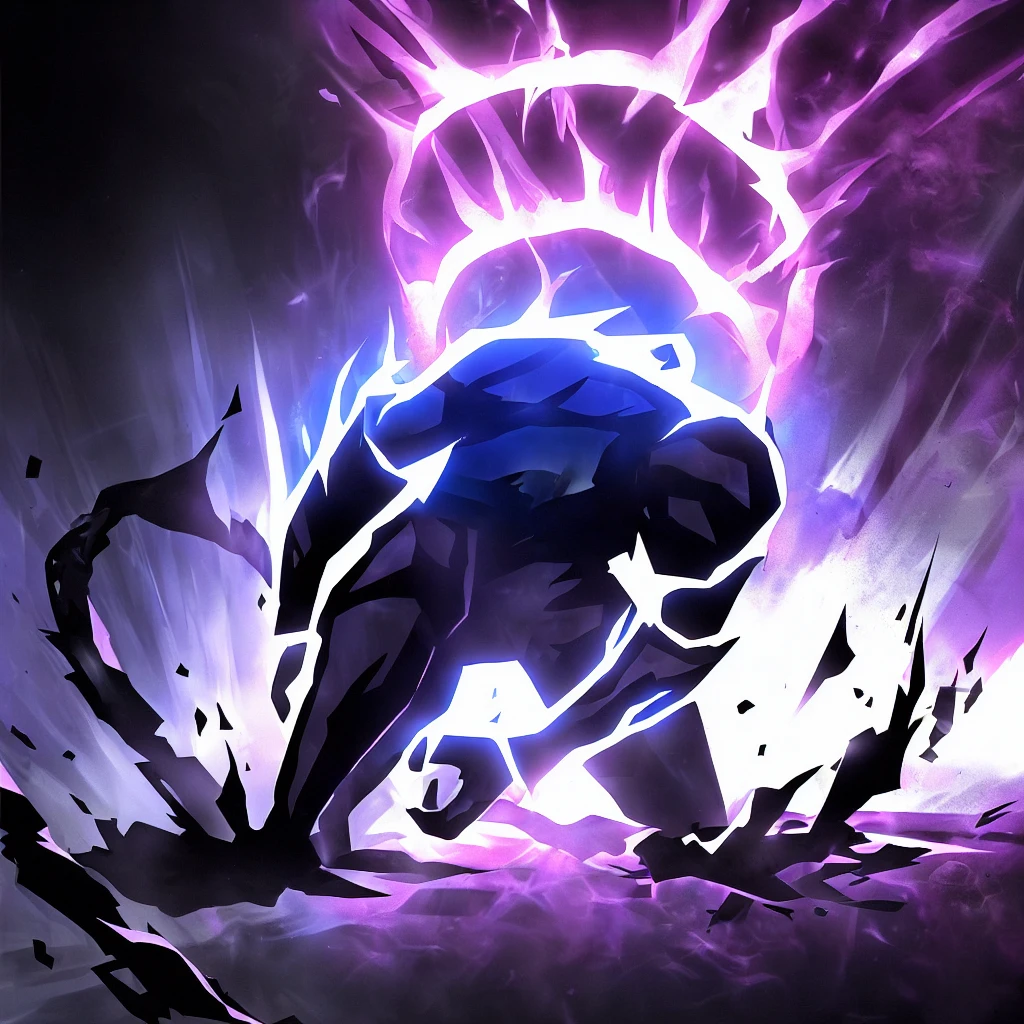 chains, preso a chains, a man in a black suit with a bright blue flame behind him, blue fire powers, emerging from blue fire, an epic anime of an energetic man, threatening!, threatening, distant bright figures, man in dark blue full body suit, reverse dark glowing power aura, threatening!!!, strong silhouette, blue flames all around, electricity superpowers, combat stance energy