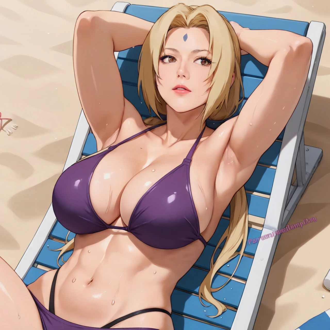 (lifelike, high - resolution:1.3), 1 girl with a perfect body, Super fine face and eyes,slong hair, hair tied up, Tank top of white colors:1.2 (tank top ultra thin) (tank too with thin straps, underwear, huge bearst,ultra detail tits, ultra detailing bearsts, Expose cleavage, dynamic pose in bedroom