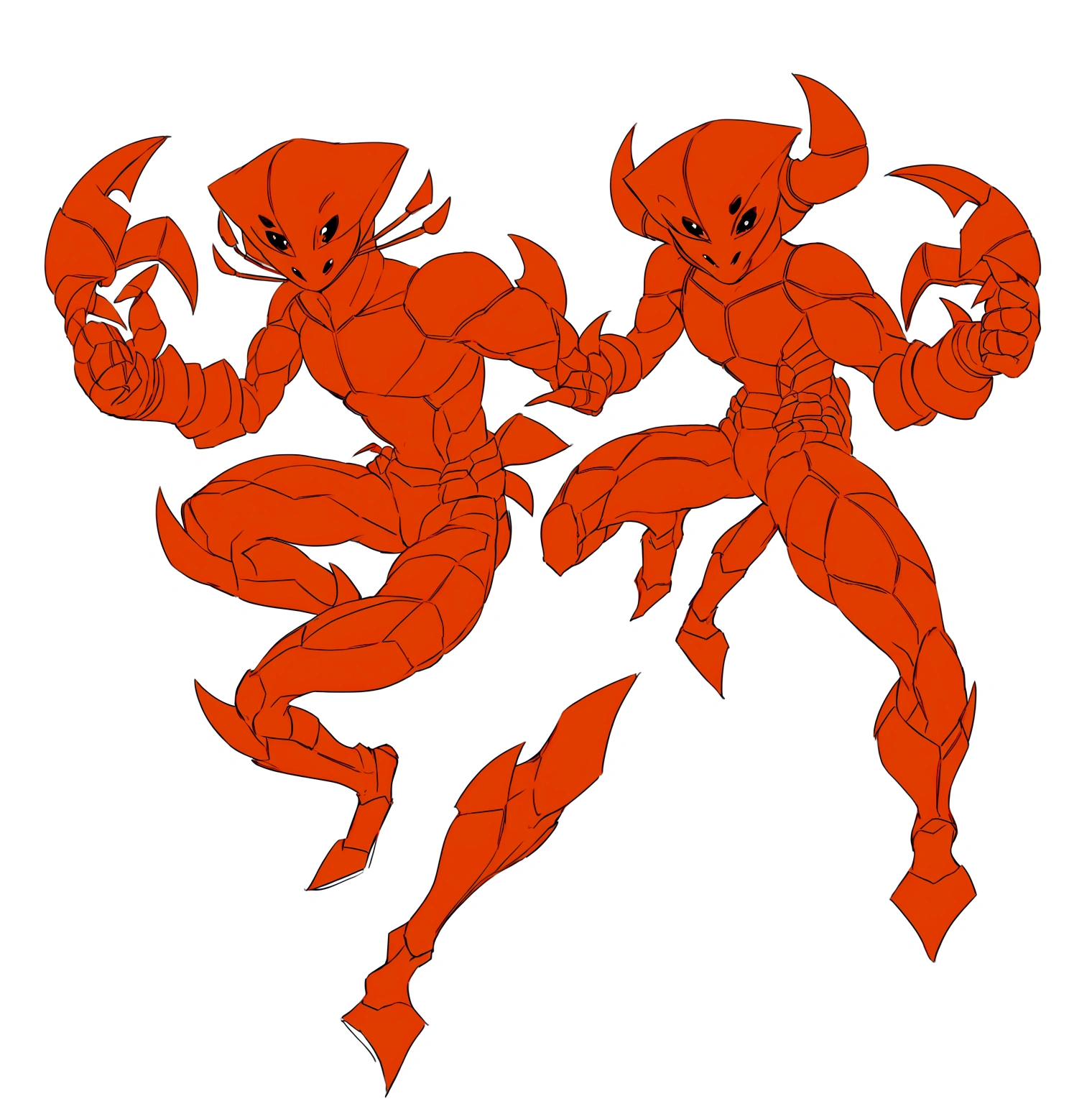 crab themed superhero with crab claws