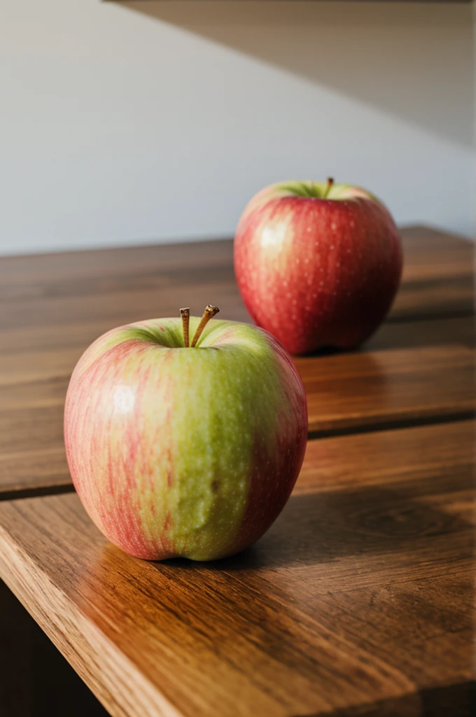 An Apple on a desk