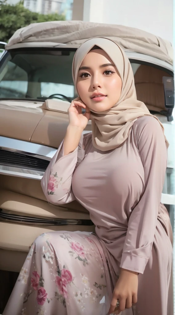 Hijab big breast tealistic