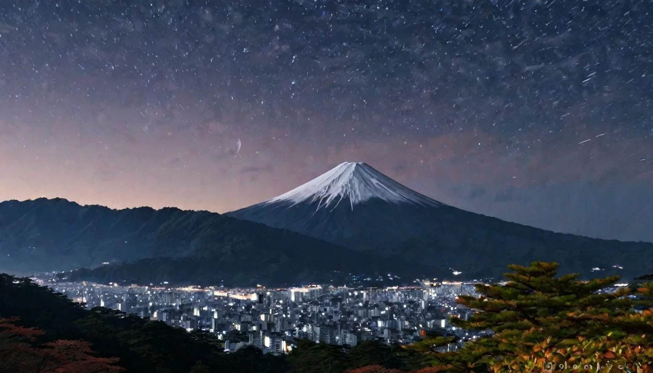 You are an art curator and a master of art styles and ai images. I need you to create an ai image prompt using Beautiful Japanese Sky At Night, It needs to creat a really amazing fantastic looking image, it needs to be the most creative and unique image you can possibly think of. Show the text for th prompt only.