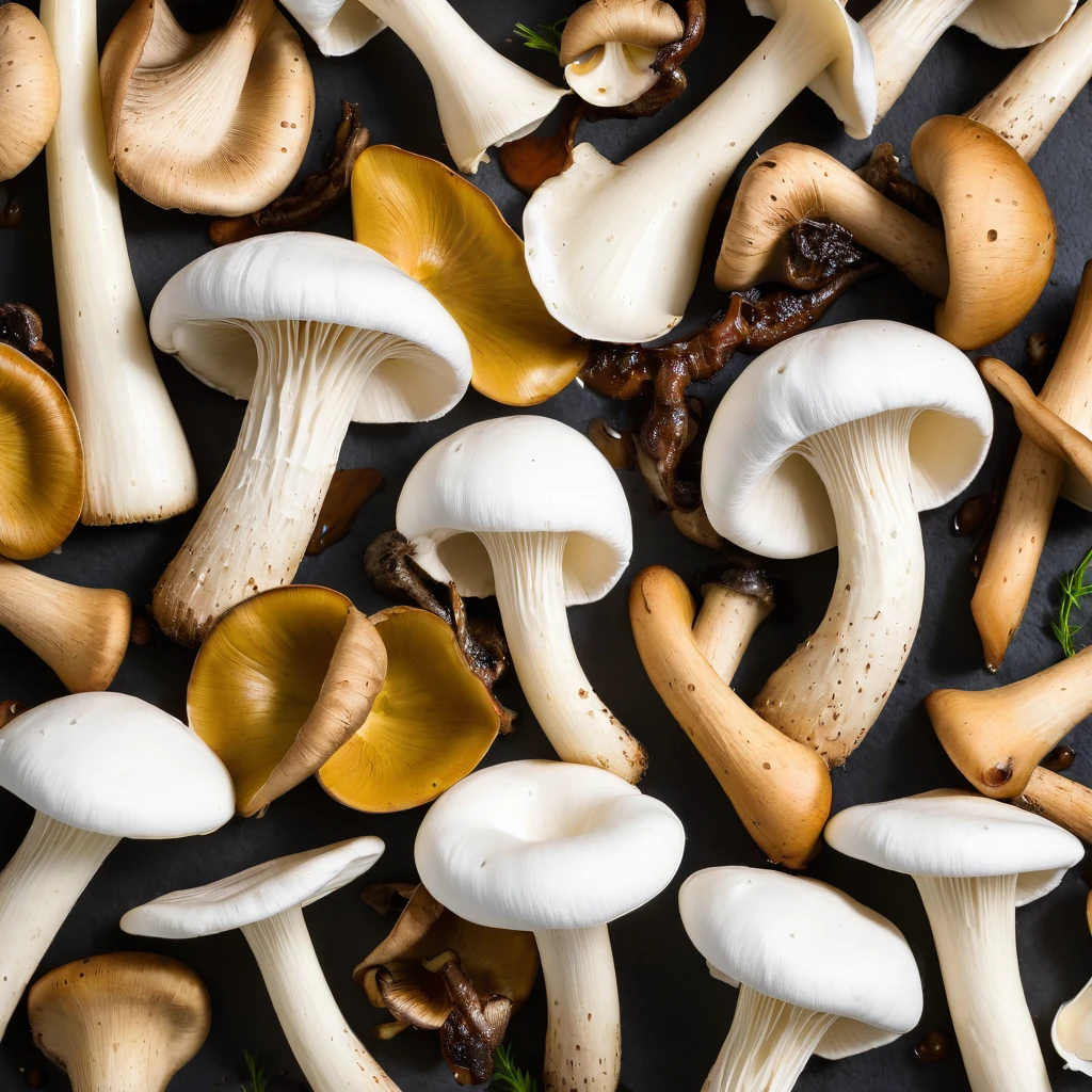 trumpet mushrooms of death creme fraiche