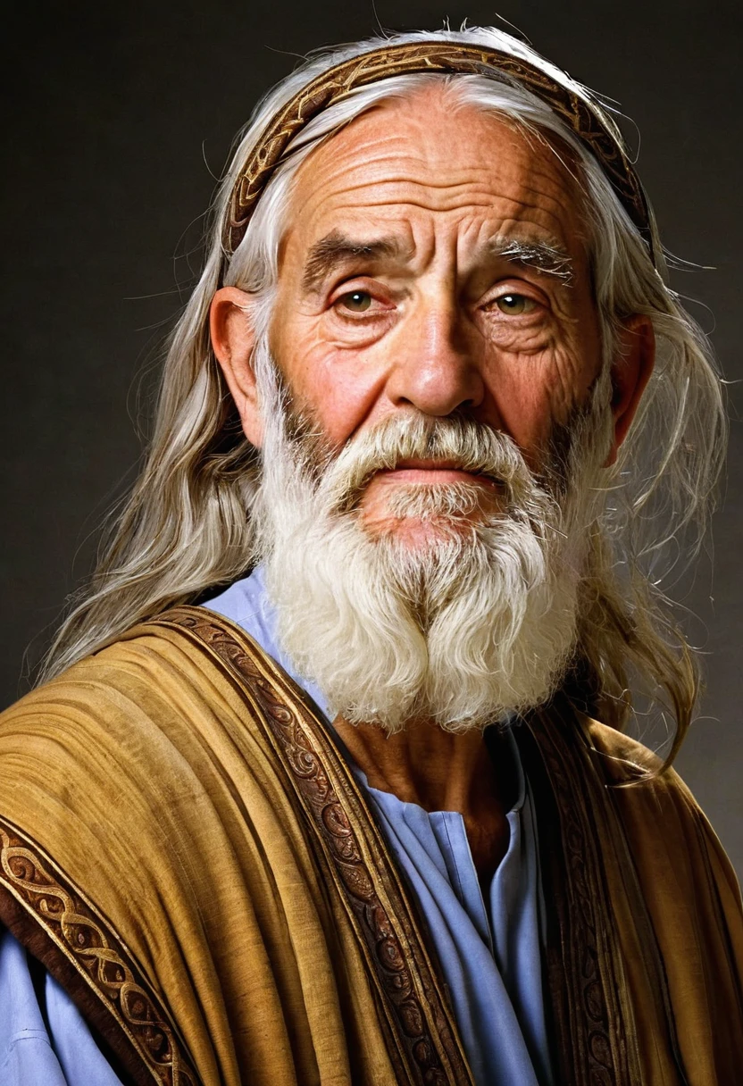 Old man, idealized as the biblical character Job is in the Bible.