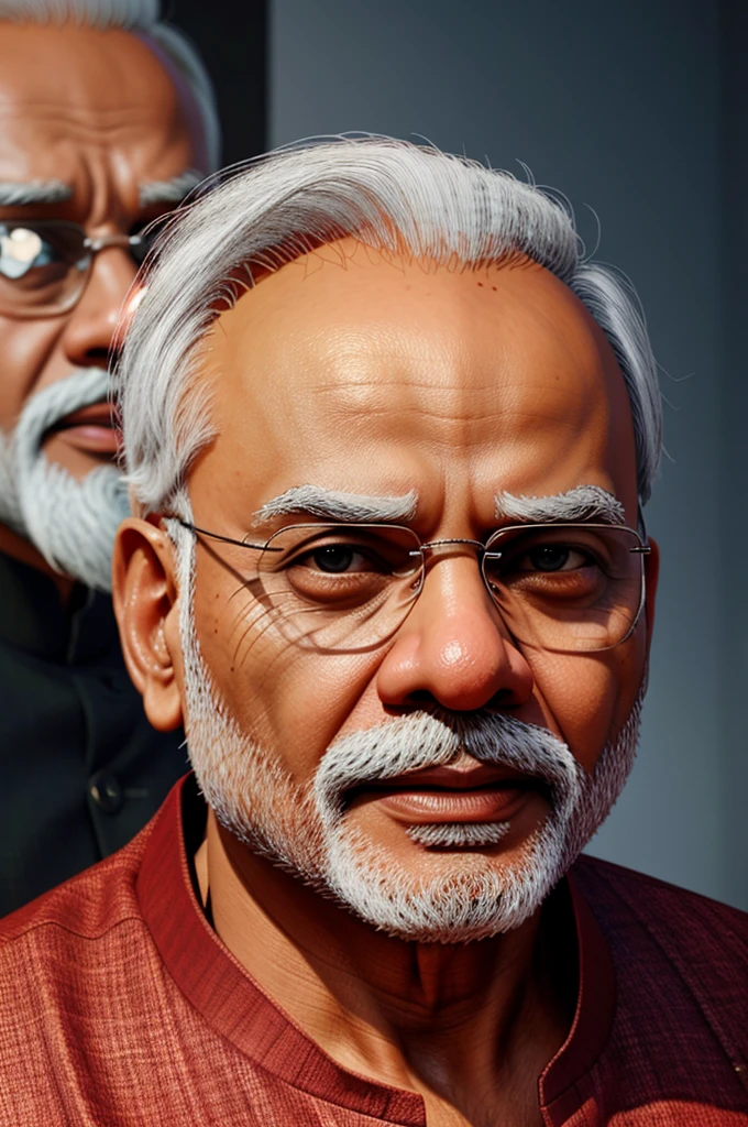 3d realistic image of Indian Narendra Modi