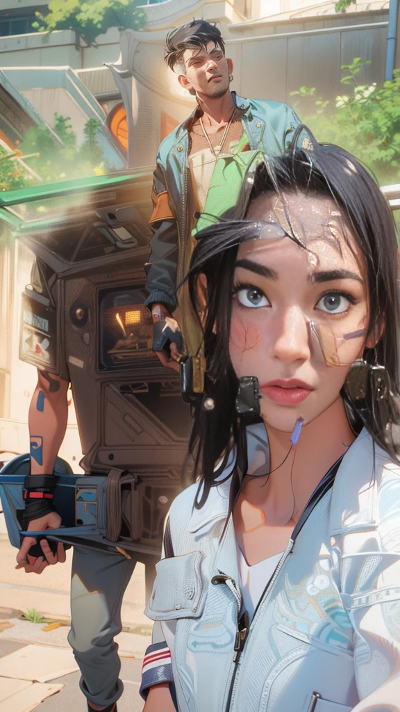 ((work of art)),((best qualityer)),8K,high détail,ultra detali,Depth of field,Unreal extremely detailed CG 8k,anime styling,Guido Daniele,1 boys,adult man,Fine body,beautiful  face,well proportioned hands,real skin texture,(portraite:1.15),[Rainbow light lighting|track lighting|top light|Lighting is encouraged|Glare-free lighting],([bite glove|extended arm|posed|putting on makeup|sprinting|beat|Burst of|unsheathed|Yawning]),(jaket,harem pants,Casual jacket,oxford,sandals),detailed short hair,[naughty face|gag],