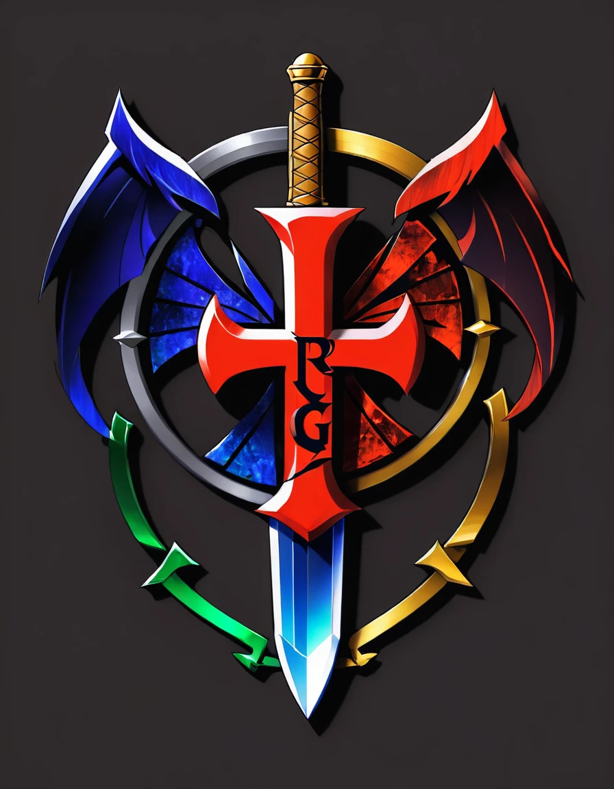 logo with name RPG AN (anime rpg style)