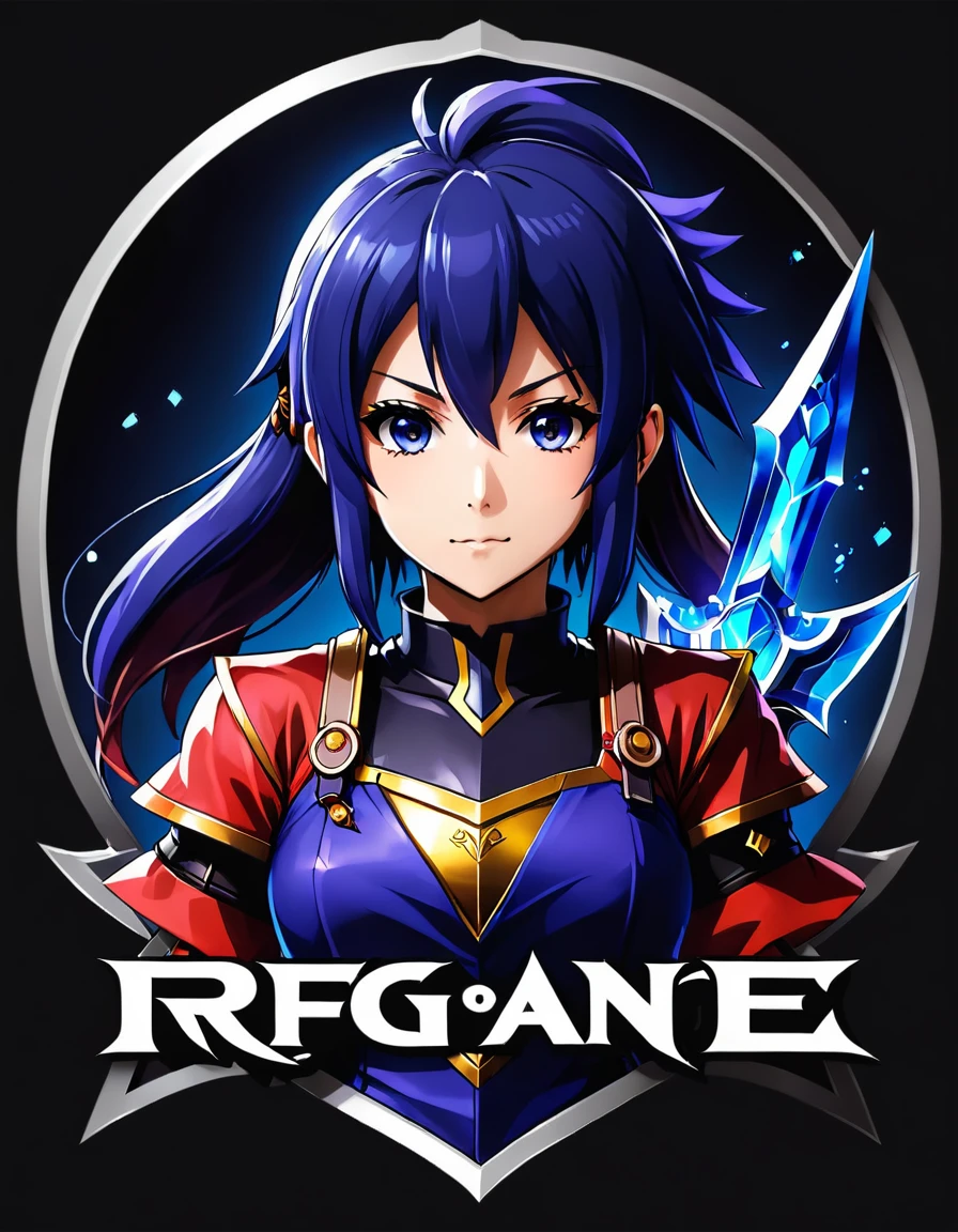 logo with name RPG AN (anime rpg style)