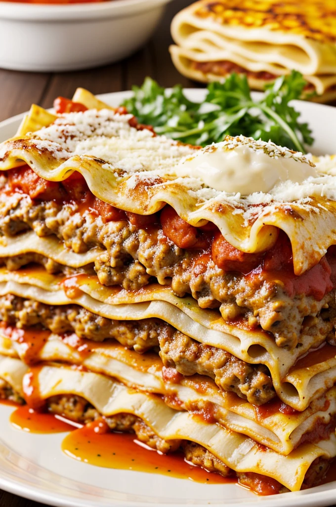 Lasagna with hamburgers