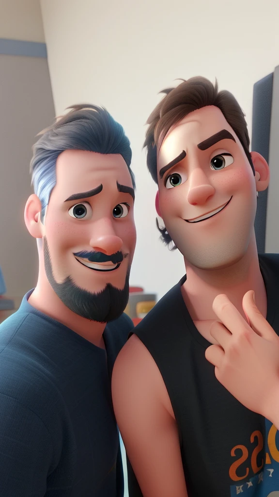 A couple in Disney pixar style, high qualiy, best qualityer