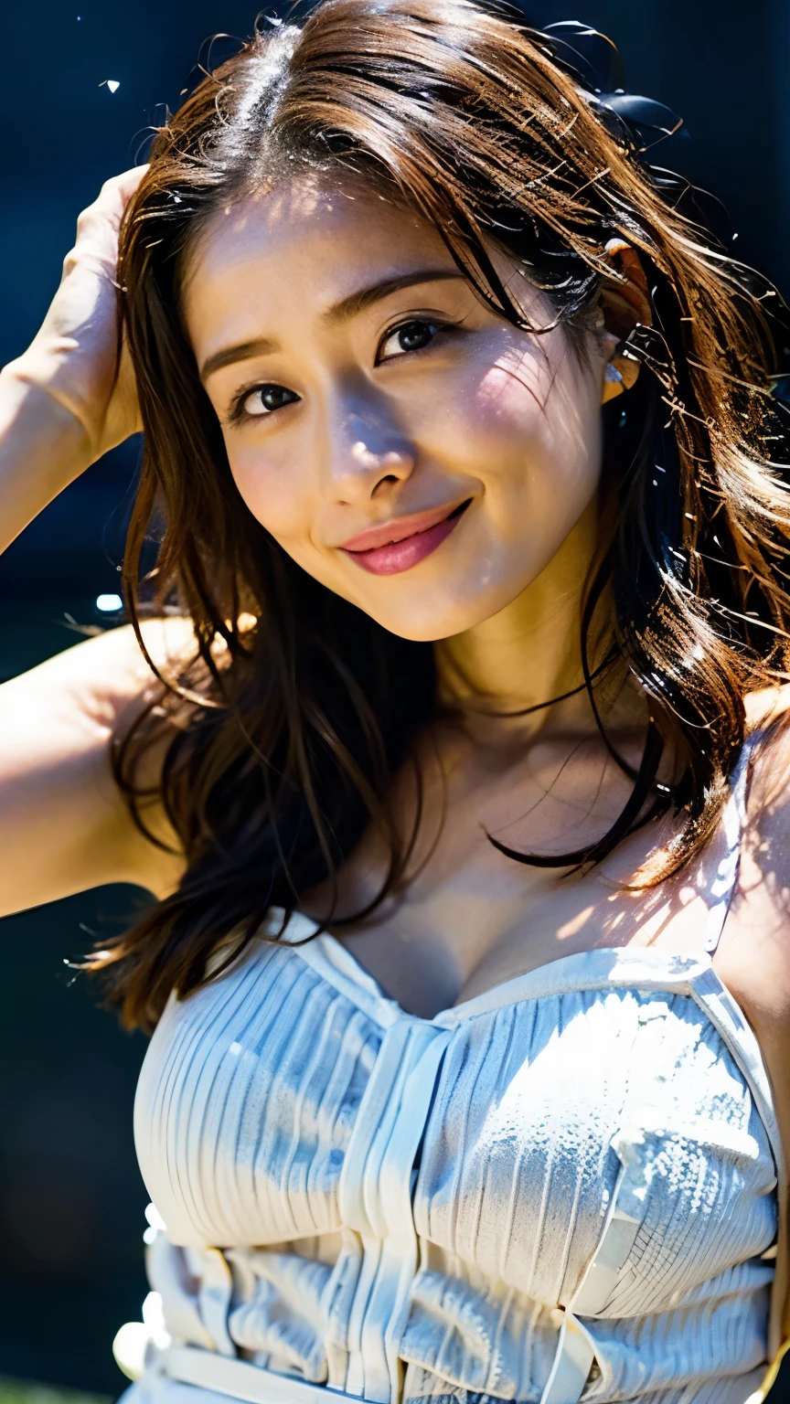 ((Tabletop:1.4, Highest quality)), (Realistic photos:1.4), ((1 Girl)), Shiny black hair, (超High resolution:1.2), Very delicate and beautiful, wonderful, Very detailed CG Unity 8k 壁紙, Very detailed, High resolution, Soft Light, Beautiful detailed girl, Very detailed目と顔, Beautiful and detailed nose, Beautiful and detailed, (White silk garter belt:1.4), Cinema Lighting, Perfect Anatomy, Slender body, Hard breasts, (Building the Night Sky), (Stars in the Sky:1.4), (The beauty of the Milky Way's light:1.4), (A beautiful form with an inorganic feel), Cowboy Shot, The legs stick out from the frame, Looking at the audience