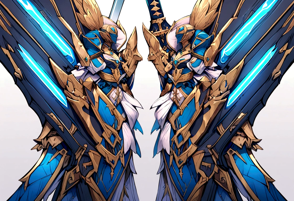 Legendary greatsword with blue details