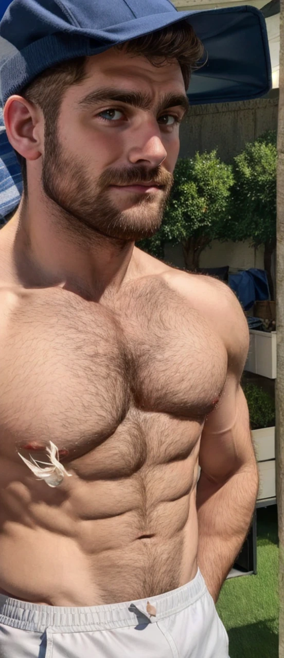Male, hairy, muscular, hairy 