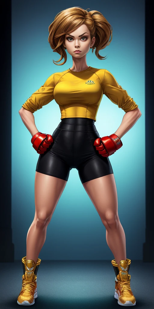 female lighting โจ๏ธ ๐ ๐ฏ ๐ ๐ ๐, hands on hips, clenching fist ๐ โ๏ธ