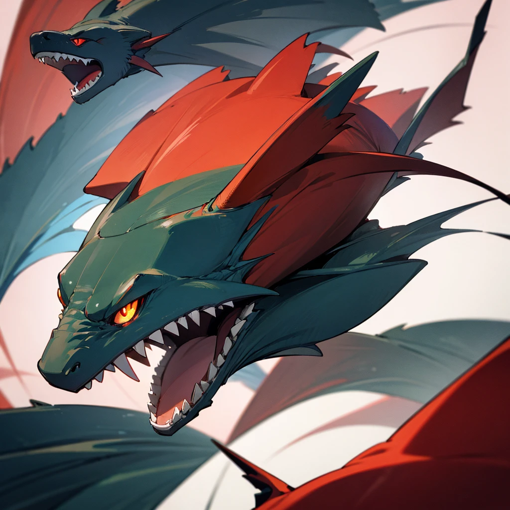 Wyvern rouge, réaliste 