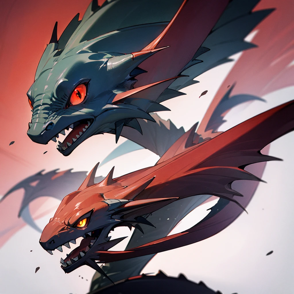 Wyvern rouge, réaliste 