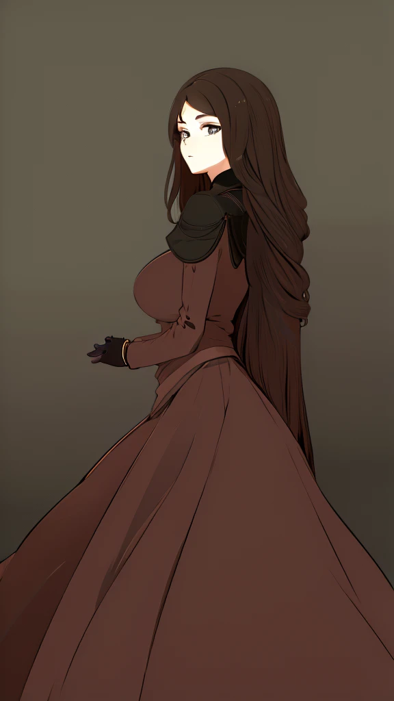 Pitch black background pretty lady 