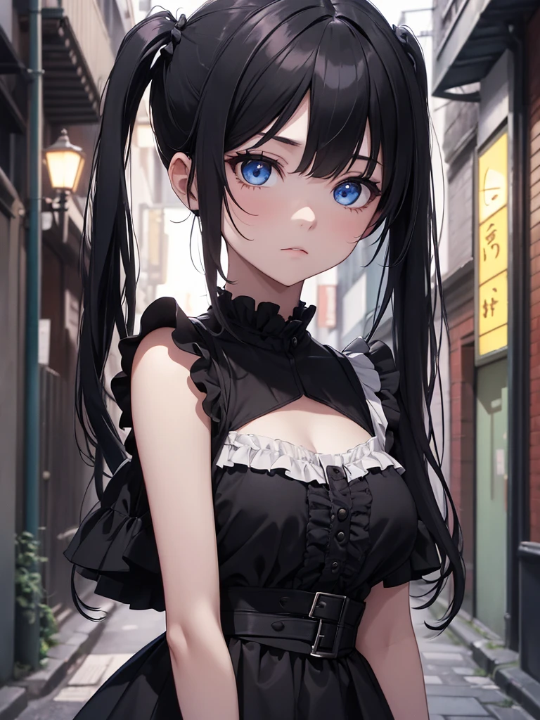 Highest quality, masterpiece, Ultra-high resolution, (Realistic: 1.4), RAW Photos, One girl, Off the shoulder, Cinema Lighting, Kiss pose, Heterochromia iridis