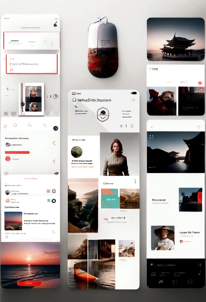 (best quality,4k,8k,highres,masterpiece:1.2),ultra-detailed,(realistic,photorealistic,photo-realistic:1.37),red and white theme,interface design,user interface elements,timeline,user activity,hidden avatars,red and white color scheme,sleek and modern design,stylish layout,interactive elements,clean and minimalist design,dynamic and vibrant,smooth transitions,innovative features,seamless user experience,navigational menus,streamlined functionality,eye-catching icons,visual hierarchy,user-friendly,modern typography,neat and organized,user profile customization options,real-time updates and notifications,interactive notifications,customizable widgets,smooth scrolling,lively animations,high contrast visuals,depth and dimension,elegant and sleek fonts,minimalist color palette,colored accents,subtle gradients,sharp and crisp lines,gradient backgrounds,simple and intuitive navigation,unobtrusive interface elements,minimalist icons and buttons,fluid and responsive layout