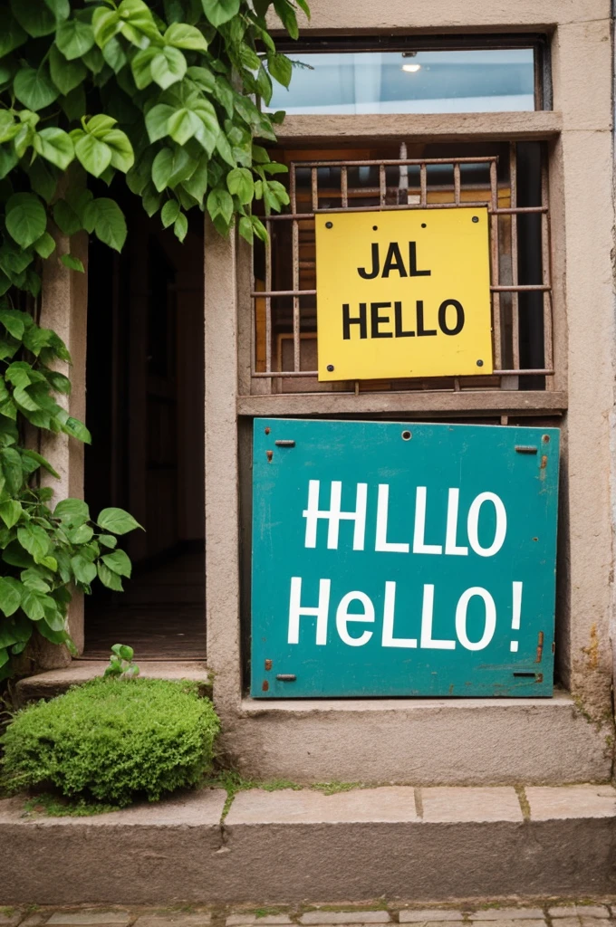 Hallo, just the word hello