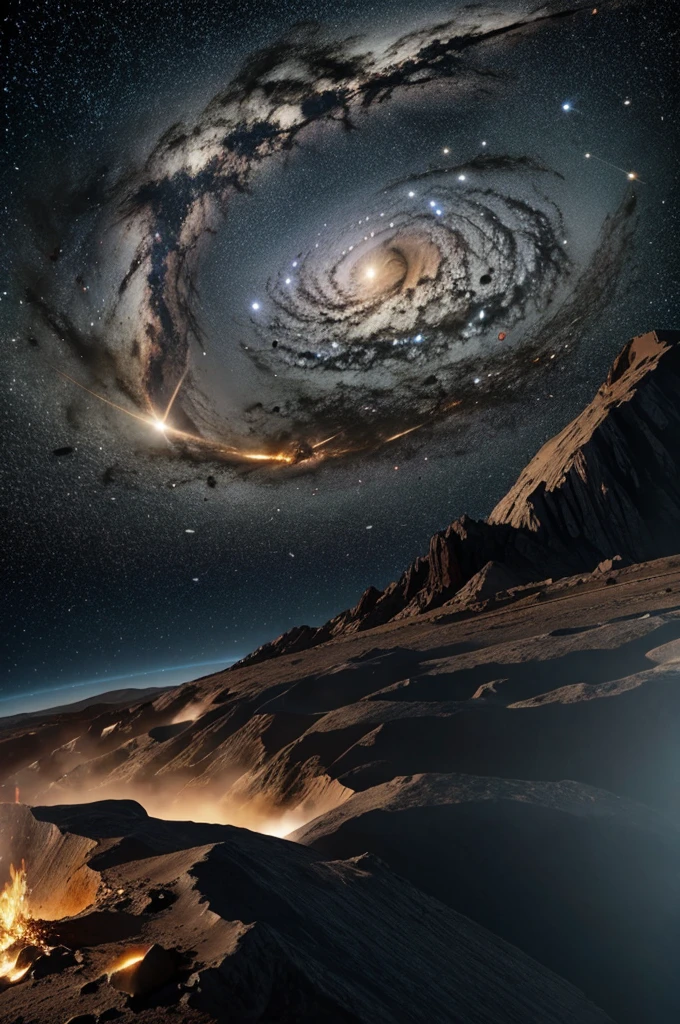 Earth is destroyed with meteorite