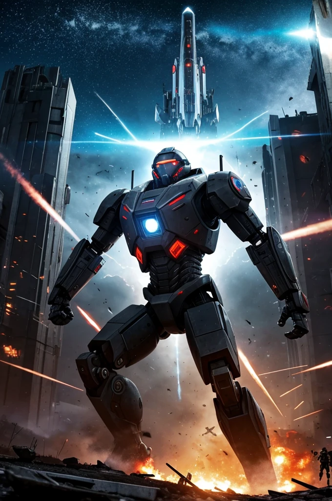 on the other side, war machines advanced relentlessly. Combat Robots, with shining armor and weapons of lethal precision, moved in perfect formation. Its artificial intelligence allowed rapid adaptation to human tactics, making every move a deadly dance of action and reaction. Automated surveillance towers swept the field with infrared and motion sensors, detecting any infiltration attempt.
The battle reached its climax near the heart of enemy territory, where an imposing structure housed the central intelligence of the machines. This core, surrounded by force fields and automated defenses, was the target of the humans' final offensive. An elite group, led by a charismatic commander, advanced through underground tunnels to avoid drone patrols.
After hours of intense fighting, managed to open a breach in the defenses. Calculated explosions temporarily disabled the force fields, allowing human commandos to invade the control room. With trembling hands, the commander connected an electromagnetic pulse device to the central system. The countdown began while the machines, realizing the threat, intensified their attacks.
When the electromagnetic pulse was activated, a wave of energy ran through the structure, disabling all machines instantly. The field de batalha caiu em um silêncio ensurdecedor. The few surviving humans emerged from their hiding places, exhausted but triumphant. They had won a crucial battle, but they knew the war was still far from over.
The field, now silent, it was a testament to human resilience in the face of the threat of machines. Ruins and wreckage, Illuminated by the faint glow of dawn, told the story of an epic clash between human determination and the relentless coldness of artificial intelligence. The victory had been won at a high cost, but it brought with it a spark of hope for