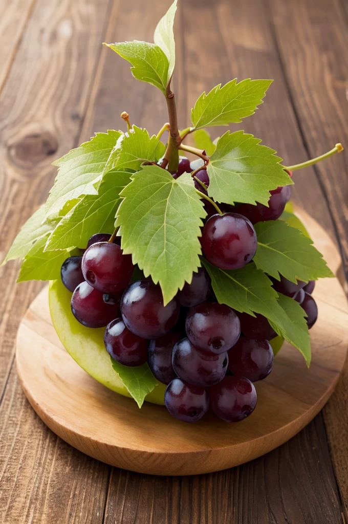 Create apple-shaped grapes