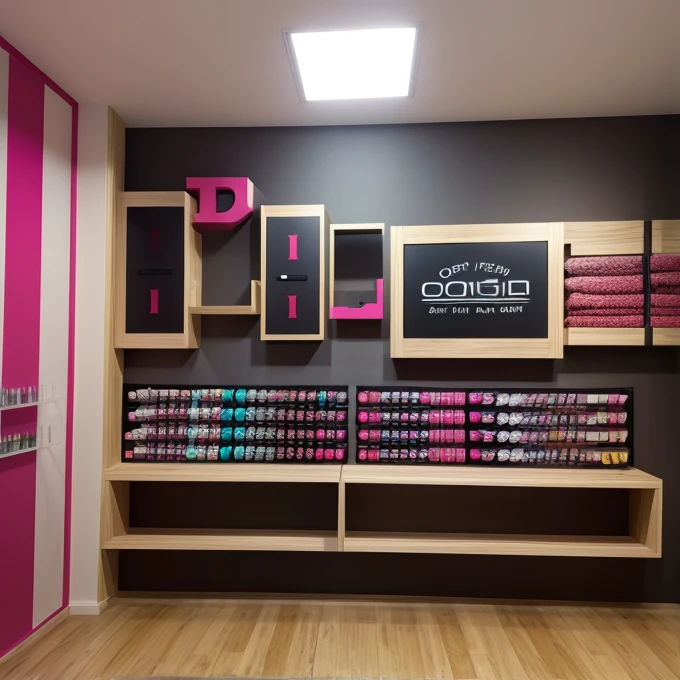 Interior wall of a sex shop, comme pour un fond pour un plan de vidéo