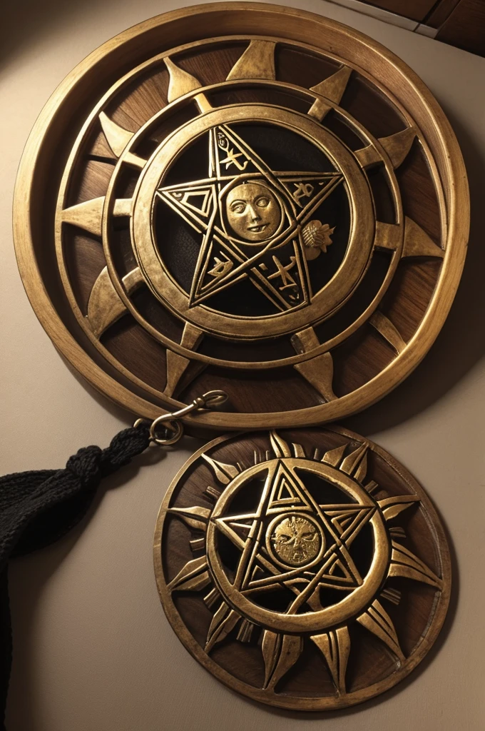 sun with pentacle inside