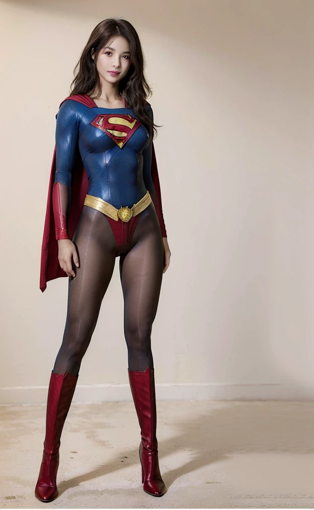 No background、(((Beautiful legs in black tights.)))、(((Legally express the beauty of your smile)))、((((Make the most of your original images)))、(((体にぴったりフィットするSupergirl Costume)))、(((Supergirl Costume)))、(((short and beautiful hair)))、(((suffering)))、(((Please wear black tights....、Wear red boots)))、((Best image quality、8K))、((Highest quality、8K、masterpiece:1.3))、(((Preserve background )))、Sharp focus:1.2、Beautiful woman with perfect figure:1.4、Slim Abs:1.2、Wet body:1.5、Highly detailed face and skin texture、8K