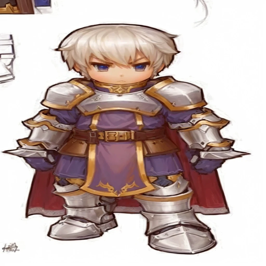 a drawing of a character with sword and armor, a human male paladin, male paladin, Personagem de Final Fantasy Tactics, paladin armor, maple story character art, photo of a male cleric, vestido com lightweight armour, jrpg character, thick armor, shining plate armor, lightweight armour, wearing heavy armor with cape, rpg character, wearing shining plate armor