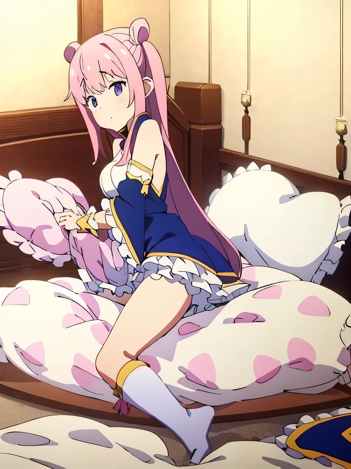 masterpiece,Best of quality,Own, woman, detail), (Any Pillow background of light and shadow)), Cute girl posing on Pillow, Maid costume,),,Pillow,(Lots of Pillow),,(canopy bed),,Lots of Pillow,(Crotch rubbing),((Pillow Hump)),(Pillow),(Pink Pillow),(Around the protagonist of love),(Steaming of),(Pillow),,(Luxury Pillow),,(palace),(palace bedroom),(Gorgeous pattern pillow),,(Classical European bedroom ),(Excitement of,Shy of,Proud of,Holding urine,,),,female love,Pillow, trembling,of,,Lust,,trembling,,Four poster bed,有Lots of Pillow,,,Pattern Pillow, ,pillow humping,sock,White stockings,,,Shake your body,trembling,,trample on pillows,,, beautiful lights and shadows,