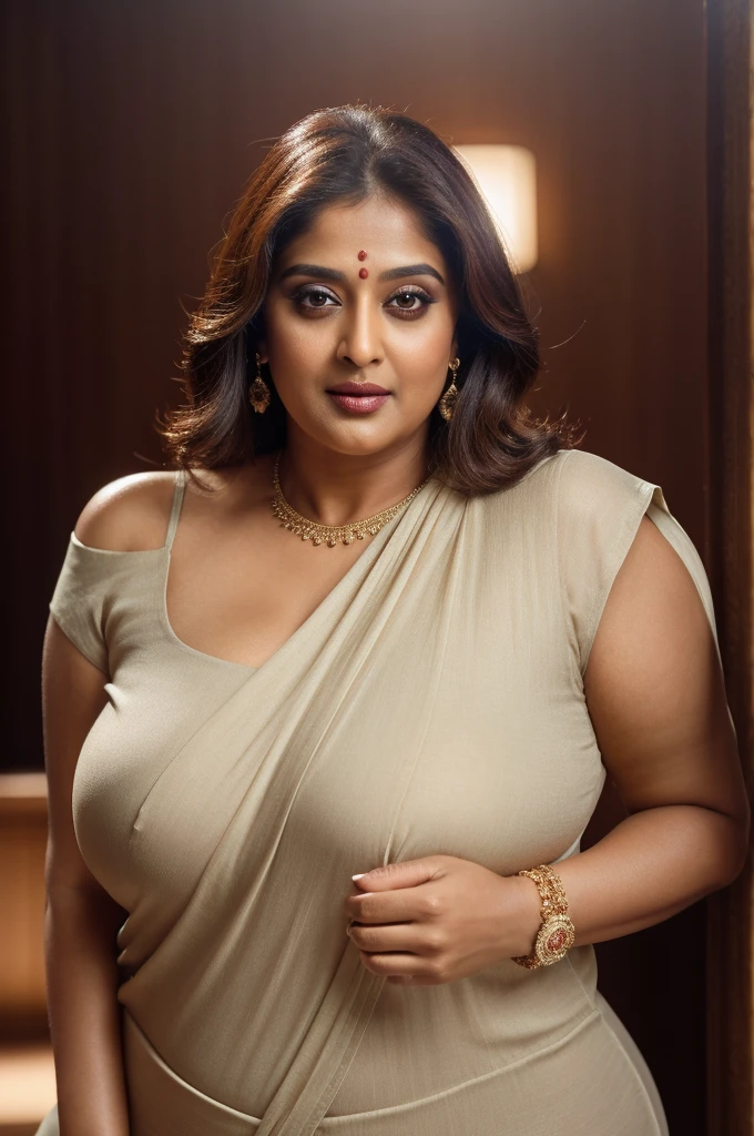 50yo mature  Anushka Shetty,((best quality)), ((masterpiece)), ((realistic)), eye kajal, eye liner, mascara, juicy lips, deep red lips, amazing figure, momma, mommy figure,  hot mommy figure, sensual Beauty, provoking body, extreme sweat, sweat soaked skin, slight stretch marks, alluring figure,  bulging figure, thick charming lady, , thick navel, full figured woman, eye kajal, massive , full body, styled hair, pierced eyes, female face,royal aura, trend on artstation , sharp focus, studio photo, intricate detail, very detailed, detailed eye, illustration, very detailed, sharp focus, digital render, professional, 4k, highly detailed armpits, detailed armpits hair, 