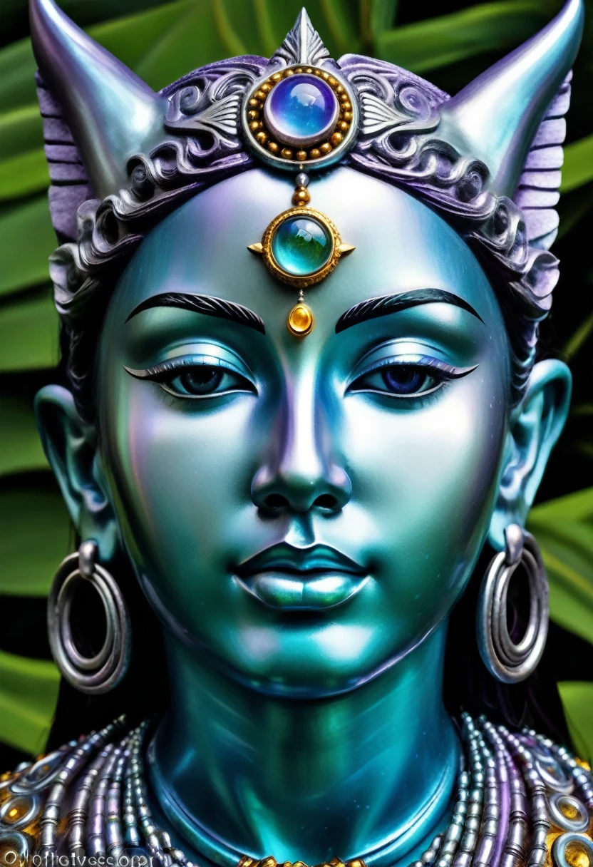 a godhead, mystical, divine, ethereal, spiritual, transcendent, otherworldly being, glowing with inner light, emanating power and wisdom, floating in a swirling cosmic mist, surrounded by glowing orbs and shimmering energy fields, abstract sacred geometry, intricate fractal patterns, luminous aura, deep purple and indigo tones, dramatic chiaroscuro lighting, cinematic composition, (best quality, 8k, highres, masterpiece:1.2), ultra-detailed, photorealistic, dramatic, cinematic