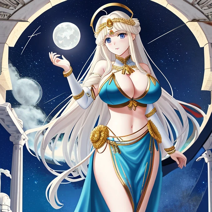 Goddess Artemis、Deusa in Greece、goddess of the moon、huge tit