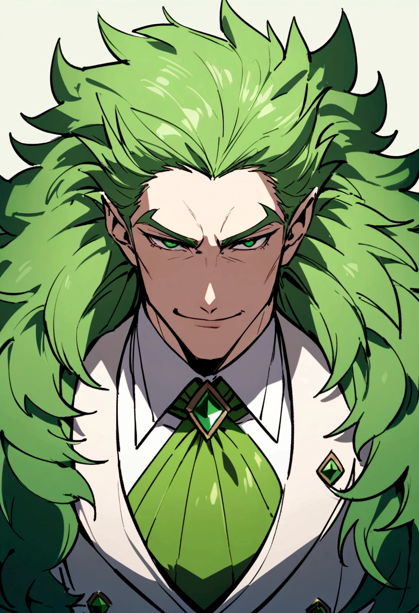 A masculine, muscular character with the username Draganianbeast. His eyes are a deep, mesmerizing green, framed by delicate, brooding eyebrows. His face is chiseled and expressive, with a slight smirk that hints at a mischievous personality.