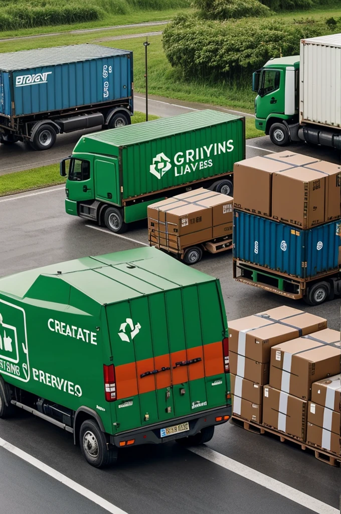 Create image about green logistics