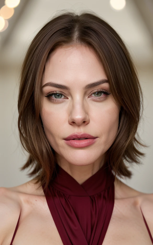 photorealistic, best quality, hyper detailed, beautiful blonde hair woman, 36 year old, brown eyes, big breast, red outfit, upper body, wearing dress, bedroom, (cheerful, shy), sexy shoulders, bright red lips, blushing cheeks, full height, nikon z9, 30mm lens, sharp focused face, f/4, iso 200, shutter 1/, cinematic light, medium shot, raw ,intricately detailed, award winning photograph, high sharpness, facial symmetry, bokeh, ultra-detailed, Nicole Kidman, Angelina Jolie
