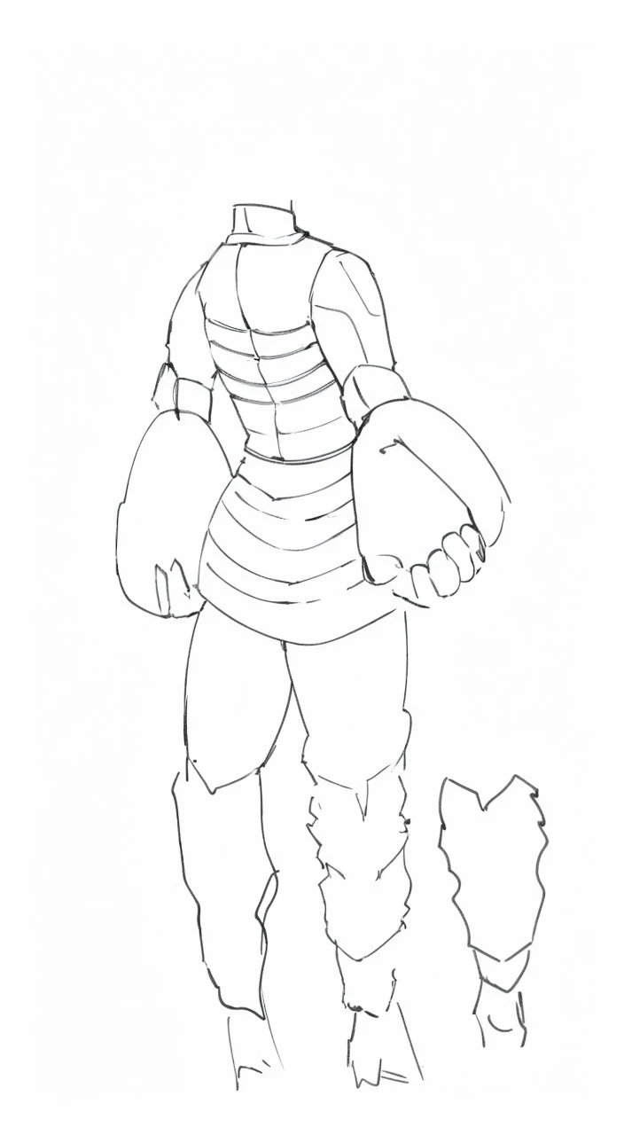 Add the feet and head