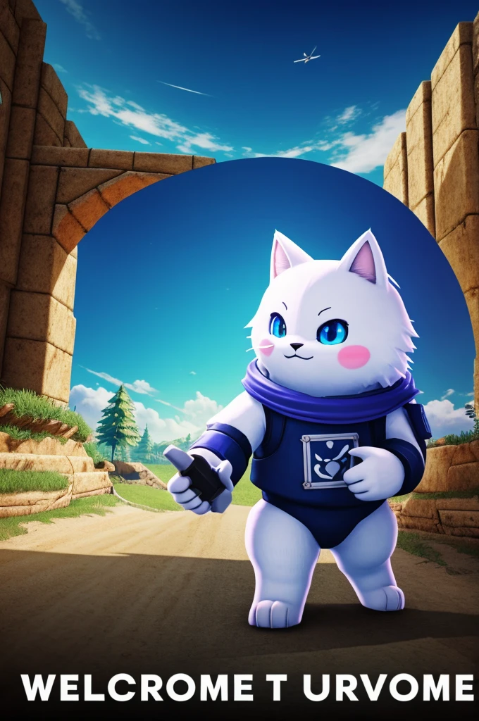 Could you make me an image that has the text "Welcome to terrauwu" and have a video game theme 