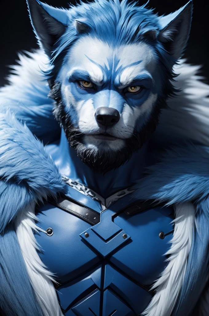 CUSTOM PHOTO OF BLUE WOLFMAN
