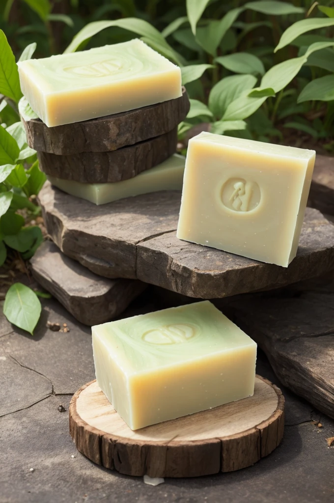 natural soap in nature