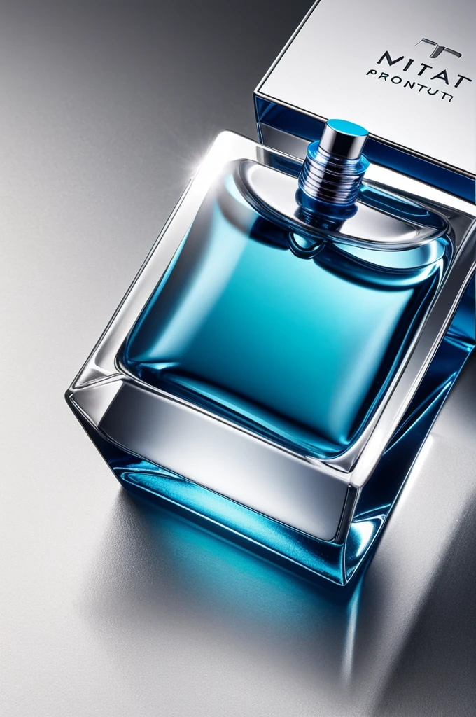 Minati perfumes bottle in square shape and fragrance name is splash bottle colour is blue 