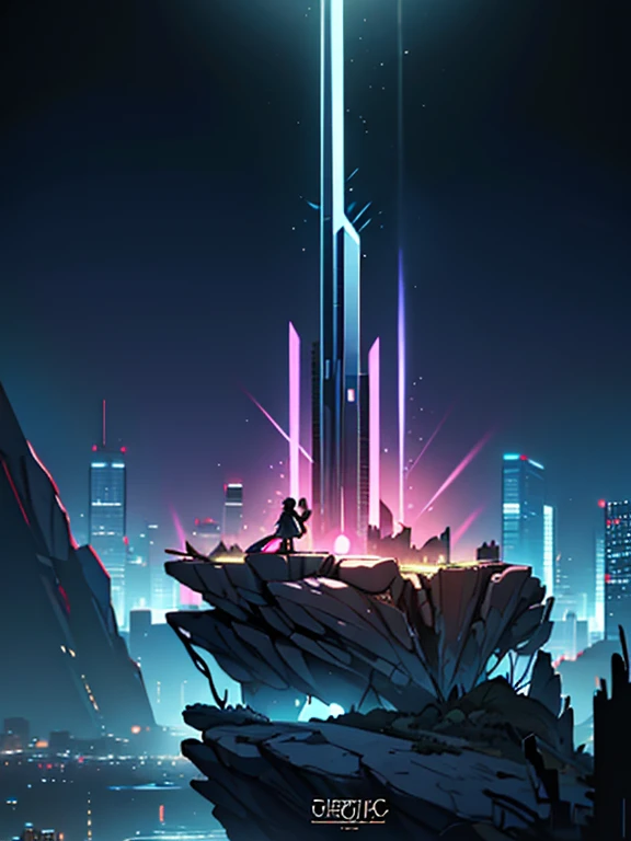 NatureVRM sitting on a rock, waterfall, detailed background, cyberpunk cityscape, cinematic photo official art,unity wallpaper 8k,ultra detailed,aesthetic,Masterpiece,Best Quality,photorealistic,enplot,mandala,plot,enplot, dynamic angle,the most beautiful form of chaos,elegant,a brutalist designed,vivid colors,romance,atmospheric . 35mm photography, Movie, bokeh, professional, 4k, Very detailed, realistic skin detail, ultra realistic, Light in the eyes